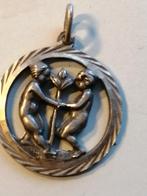 hanger-levensboom,sterrenbeeld Tweelingen., Ophalen of Verzenden, Zo goed als nieuw, Zilver, Overige materialen