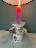 Upcycle Kandelaar Brocant Romantisch, Overige materialen, Gebruikt, Wit, Ophalen of Verzenden