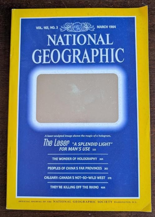 National Geographic - hologram issue maart 1984, Boeken, Tijdschriften en Kranten, Zo goed als nieuw, Wetenschap en Natuur, Ophalen of Verzenden