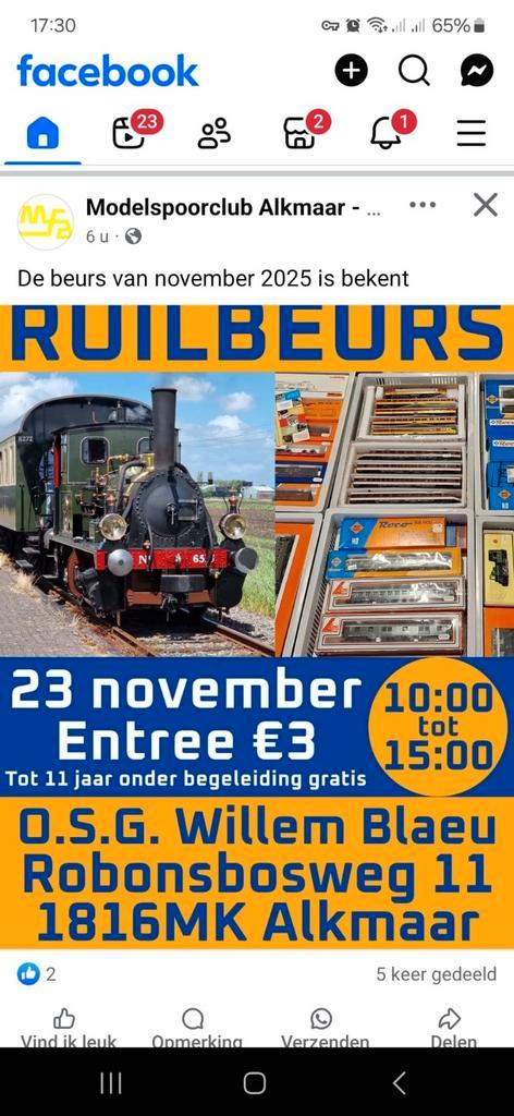 Ruilbeurs Modelspoorclub Alkmaar, Hobby en Vrije tijd, Modeltreinen | H0, Gebruikt, Overige typen, Gelijkstroom, Overige merken