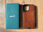 Mous iPhone 12 Pro Max Hoesje Walnoot Hout, Ophalen of Verzenden, Gebruikt, IPhone 12 Pro Max, Hoesje of Tasje