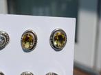 Vanoli 925 zilveren oorbellen / oorknopjes met citrien, Sieraden, Tassen en Uiterlijk, Oorbellen, Daiva1973@hotmail.com, Vanoli