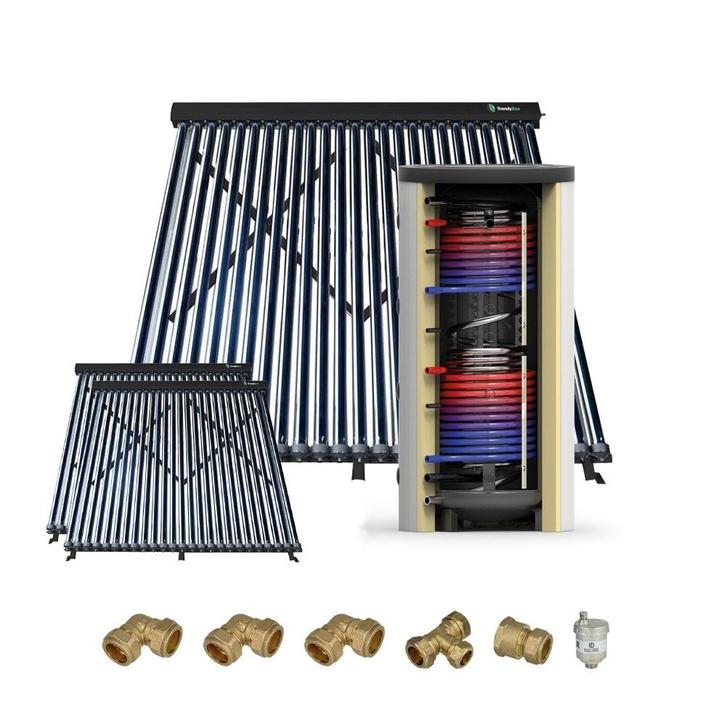 Zonneboiler voor tapwater en CV - 500 liter met 2x SCM25, Doe-het-zelf en Verbouw, Verwarming en Radiatoren, Nieuw, Overige typen