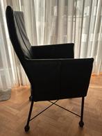 Montis Chaplin eetkamerstoel 4 stuks, Ophalen, Zwart, Leer, Zo goed als nieuw