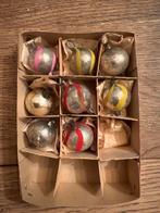 Antieke mini kerstballetjes voor een feather  tree, Diversen, Kerst, Ophalen of Verzenden, Nieuw