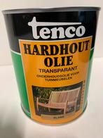 Tenco Hardhout olie transparant blank 1 ltr, Doe-het-zelf en Verbouw, Verf, Beits en Lak, Nieuw, Beits, Ophalen of Verzenden, Minder dan 5 liter