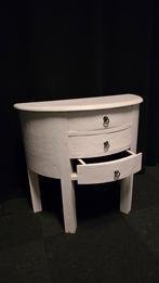 Brocant houten ladenkastje met 3 Lades, Ophalen, Minder dan 50 cm, Gebruikt, Vintage