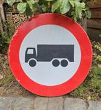 Verkeersbord vrachtwagen., Ophalen, Gebruikt, Reclamebord