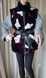 Echte Lamsvel-Nerts-leer Gilet, Ophalen of Verzenden, Nieuw, Zwart