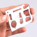 Mini 10 in 1 RVS Multi functies gereedschap met etui, Verzenden, Nieuw