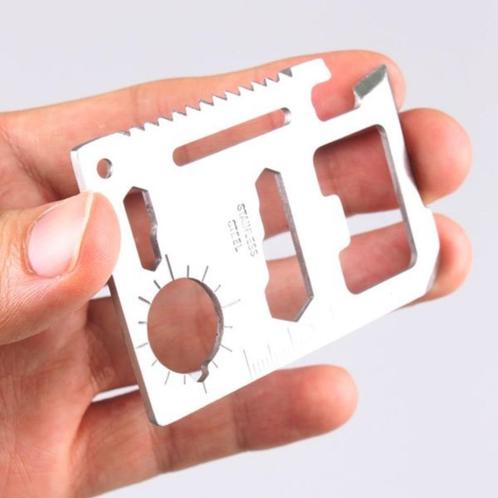 Mini 10 in 1 RVS Multi functies gereedschap met etui, Hobby en Vrije tijd, Overige Hobby en Vrije tijd, Nieuw, Verzenden