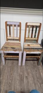 2 Antieke Eetkamerstoelen, Huis en Inrichting, Stoelen, Ophalen of Verzenden