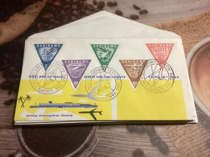 No4757 Suriname E13 anders Heb ook van Nederland jaargangen, Postzegels en Munten, Postzegels | Eerstedagenveloppen, Onbeschreven
