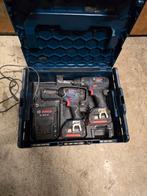 Bosch 18v combiset slagschroefmachine en schroefboormachine, Ophalen of Verzenden, Gebruikt, Boor- en Schroefmachine