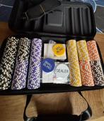 Pokerset met 300 Keramiek Chips, Hobby en Vrije tijd, Gezelschapsspellen | Kaartspellen, Ophalen of Verzenden, Zo goed als nieuw