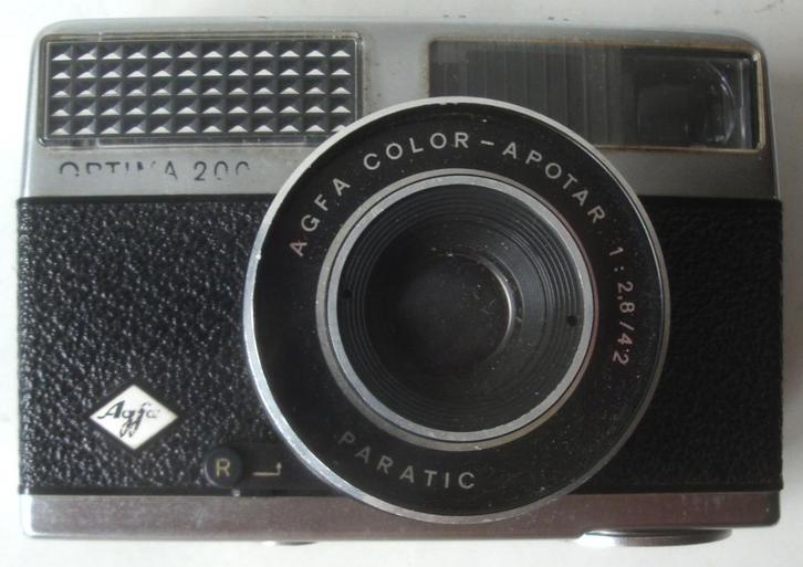 Agfa Optima 200 analoog fototoestel met Color-Apotar 1:2.8 /, Audio, Tv en Foto, Fotocamera's Analoog, Zo goed als nieuw, Compact