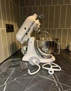 Kitchenaid Artisan mixer wit, incl. accessoires, Witgoed en Apparatuur, Keukenmixers, 3 tot 4 liter, Ophalen, Zo goed als nieuw