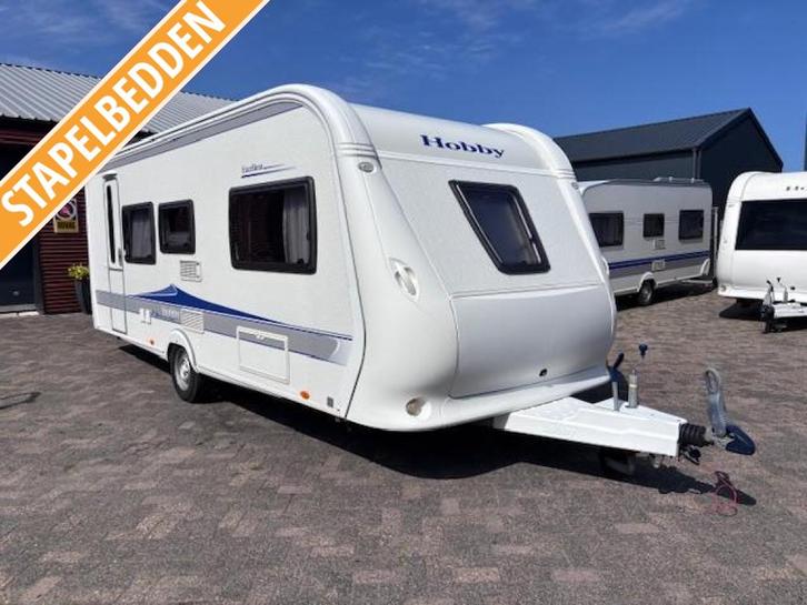 Hobby Excellent 540 KMFE bj.2009 met VOORTENT, Caravans en Kamperen, Caravans, Bedrijf, tot en met 6, 1250 - 1500 kg, Kleine zit