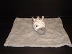 PRIMARK BABY ZEBRA KNUFFELDOEK VELOURS GRIJS MET GEPRENTE, Verzenden, Nieuw, Overige typen