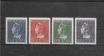 Nederland 1946, NVPH 346 t/m 349, Ongebruikt., Postzegels en Munten, Postzegels | Nederland, Verzenden, Na 1940, Postfris