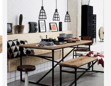 New Routz Eettafel - Stoere Industriële Look beschikbaar voor biedingen