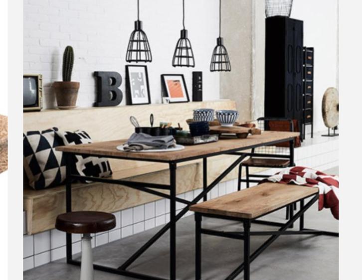 New Routz Eettafel - Stoere Industriële Look, Huis en Inrichting, Tafels | Eettafels, Zo goed als nieuw, 50 tot 100 cm, 150 tot 200 cm
