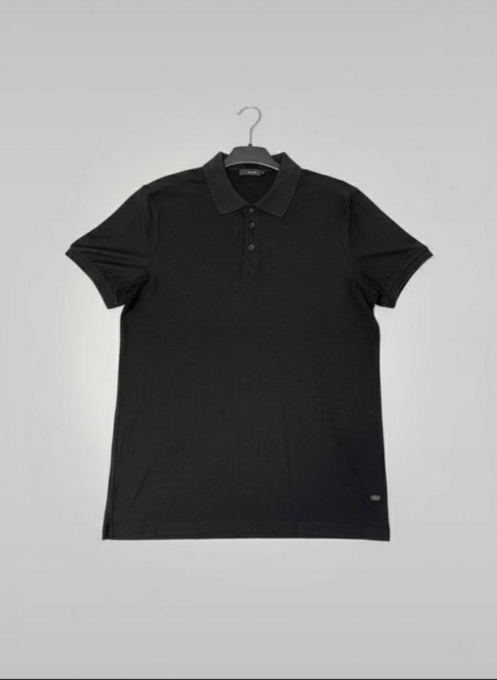Stijlvolle AVVA Polo – Donkergrijs/Zwart – Maat L – Zgan, Kleding | Heren, Polo's, Zo goed als nieuw, Maat 52/54 (L), Zwart, Ophalen of Verzenden