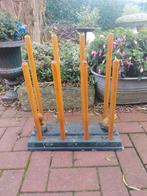 Vintage laarzen/klompen rek met afneembare hondjes leuk, Ophalen