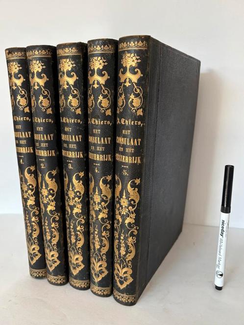 Thiers - Geschiedenis van het Consulaat en Keizerrijk | 1873, Antiek en Kunst, Antiek | Boeken en Bijbels, Ophalen