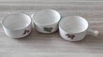 Vintage Soepkommen Set van 3, Antiek en Kunst, Antiek | Keramiek en Aardewerk, Ophalen of Verzenden