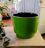 Retro / vintage bloempot - groen - appelgroen, Antiek en Kunst, Ophalen of Verzenden