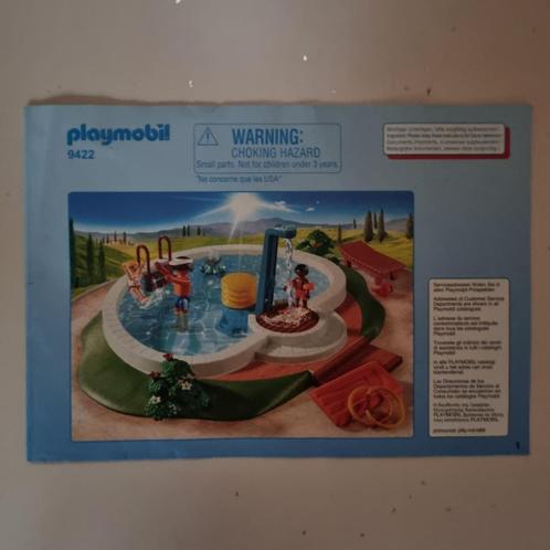 Playmobil zwembad 9422, Kinderen en Baby's, Speelgoed | Playmobil, Zo goed als nieuw, Complete set, Ophalen of Verzenden