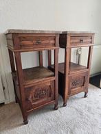☆BIEDEN☆ 1 Kaptafel~Marmerblad, 2 Spiegelkasten, Bed~ombouw☆, Ophalen