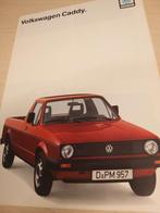 Volkswagen Caddy mk1 folder óók Caddy camper en kleuren, Boeken, Ophalen of Verzenden, Zo goed als nieuw, Volkswagen