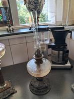 Antiek olielamp tin, Antiek en Kunst, Ophalen of Verzenden