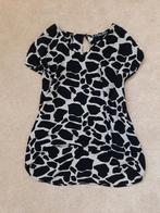 Zwart-Witte Top Juffrouw Jansen - Maat M, Kleding | Dames, Maat 38/40 (M), Zwart, Ophalen of Verzenden, Zo goed als nieuw