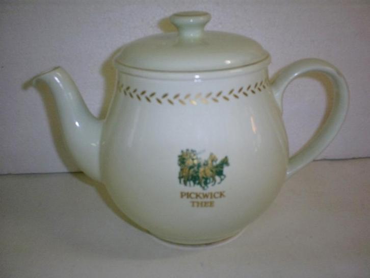 Pickwick - jaren 50 mintgroene theepot - inhoud 1 liter, Antiek en Kunst, Antiek | Servies los, Ophalen of Verzenden