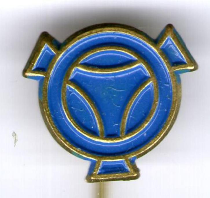 Scania blauw op koper vrachtwagen speldje ( E_048a ), Verzamelen, Speldjes, Pins en Buttons, Zo goed als nieuw, Speldje of Pin