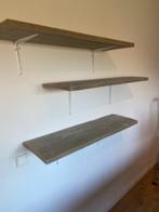 Mooie stevige robuuste wand- schappen van (steigerhout)., Ophalen, Gebruikt