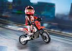 playmobil motorcrosser, Ophalen of Verzenden, Zo goed als nieuw, Los playmobil