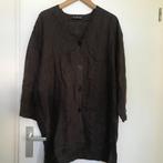 Oska Ischiko  linnen blouse maat L bruin, Kleding | Dames, Blouses en Tunieken, Ophalen of Verzenden, Zo goed als nieuw, Bruin