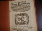 Placcaet (Knuttel 2936)vande Hooge ende Mo.....Heeren Staten, Boeken, Gelezen, Ophalen of Verzenden, 17e en 18e eeuw