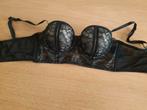 Zwarte Bustier met Kant 80B € 7,50, Onbekend, Ophalen of Verzenden, Zwart, BH