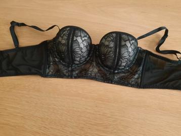 Zwarte Bustier met Kant 80B € 7,50  beschikbaar voor biedingen