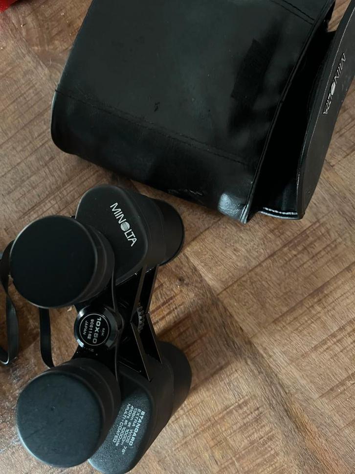 Minolta 10x50 Verrekijker met Tas - Zo Goed Als Nieuw, Audio, Tv en Foto, Optische apparatuur | Verrekijkers, Zo goed als nieuw