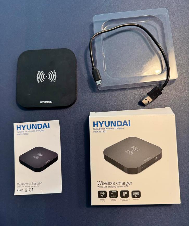 Nieuw Hyundai Wireless charger draadloze telefoonoplader, Telecommunicatie, Mobiele telefoons | Telefoon-opladers, Nieuw, Apple iPhone