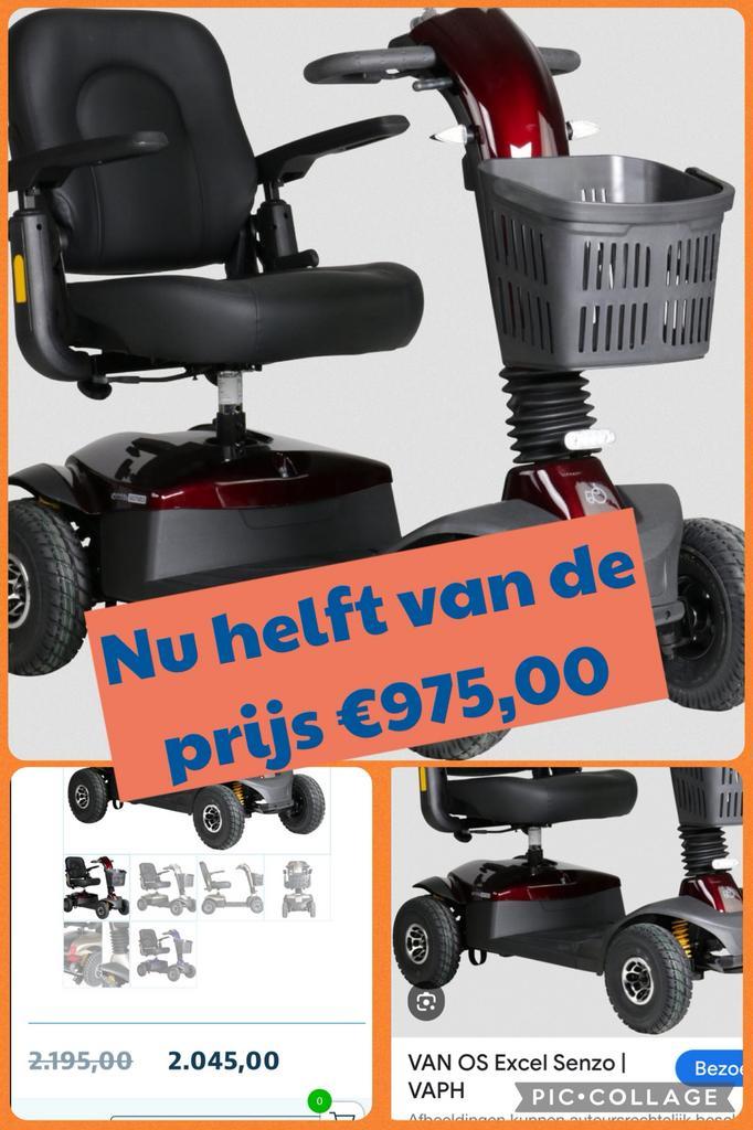 Scootmobiel Showroommodel Excel Senzo helft van de prijs, Diversen, Brommobielen en Scootmobielen, Zo goed als nieuw, Excel, 36 t/m 45 km