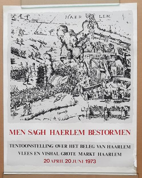 Men Sagh Haerlem bestormen – 1973 – Haarlem, Verzamelen, Posters, Ophalen of Verzenden