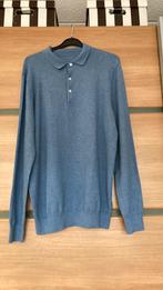 Hema blauwe trui met polo kraag XL, Kleding | Heren, Truien en Vesten, Hema, Blauw, Ophalen of Verzenden, Maat 56/58 (XL)