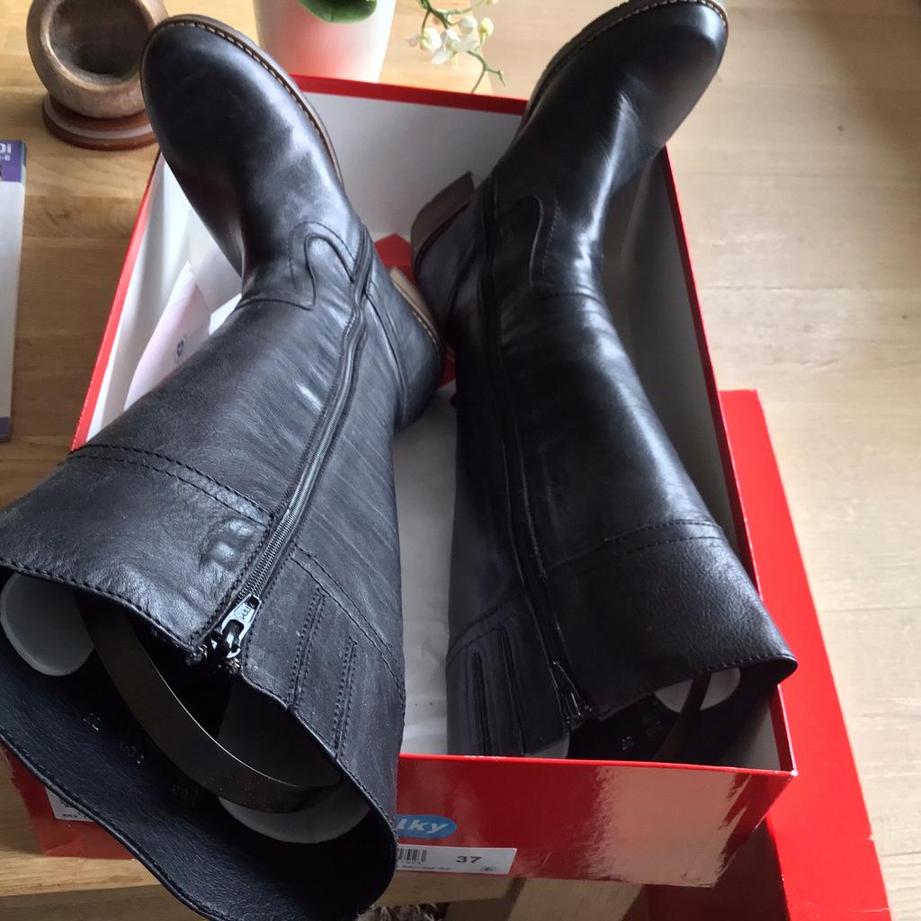 Nieuwe WOLKY zwarte laarsen 37, Ophalen of Verzenden, Zo goed als nieuw, Zwart